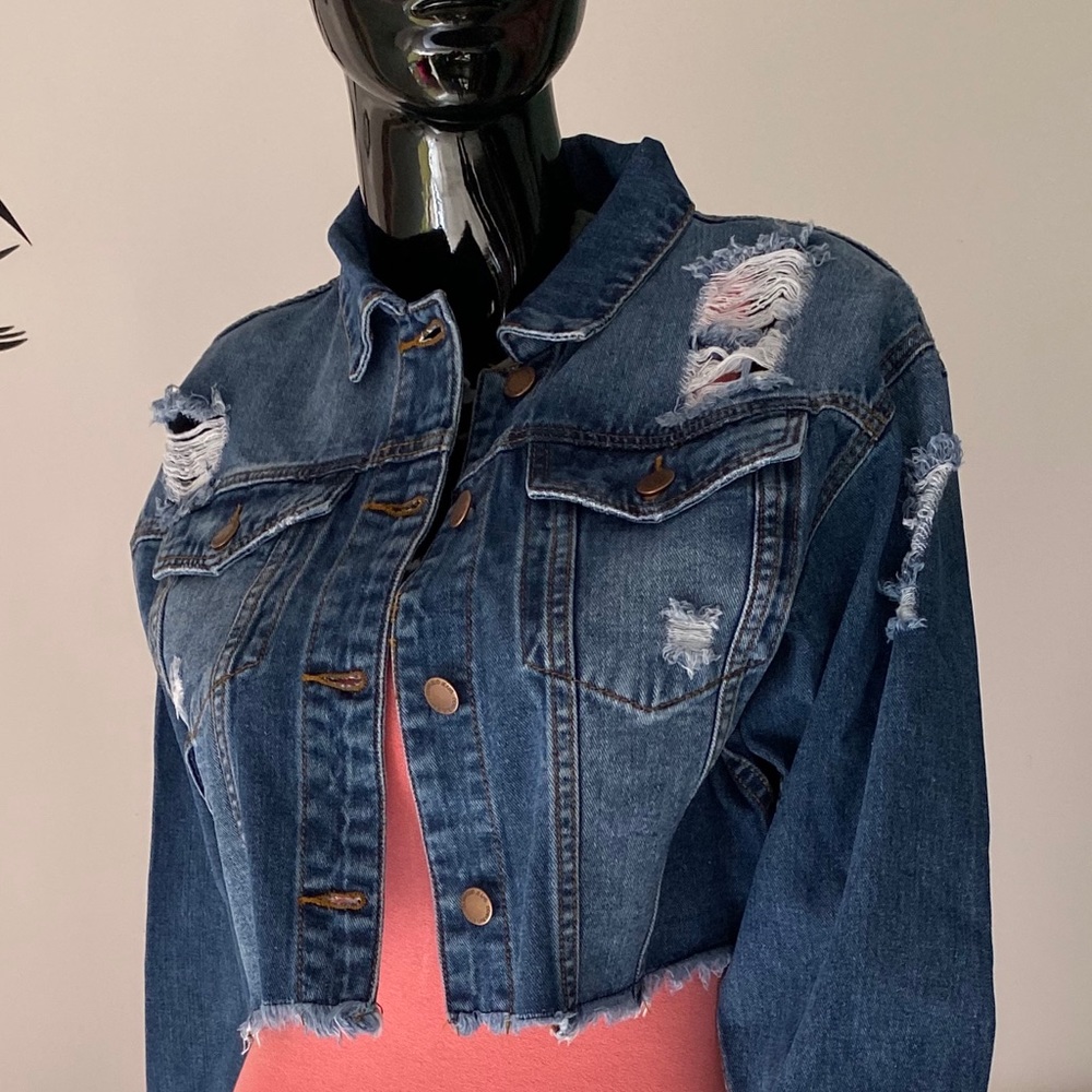 Frayed Denim Jacket